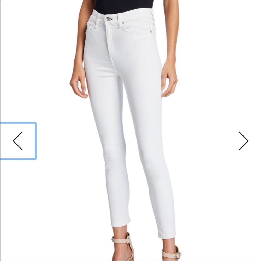 Rag and bone high rise ankle skinny jeans
